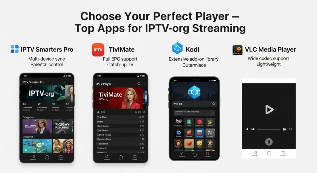 Best IPTV Players for IPTV-org