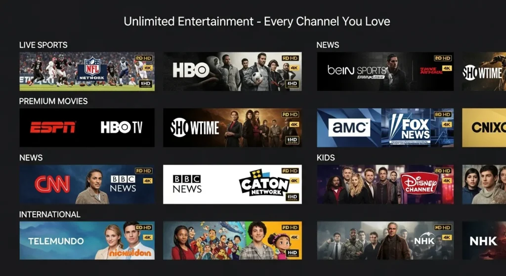 Channel Variety and Content Library CatchON TV Pro