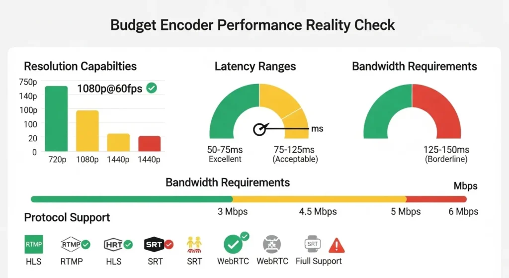 Encoder Comparison Table IPTV encoder Under 500