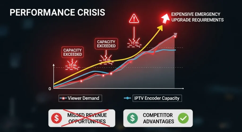 Failing to Plan for Future Scaling Needs IPTV encoder.