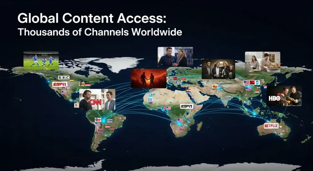 Global Channel Coverage Catchon IPTV