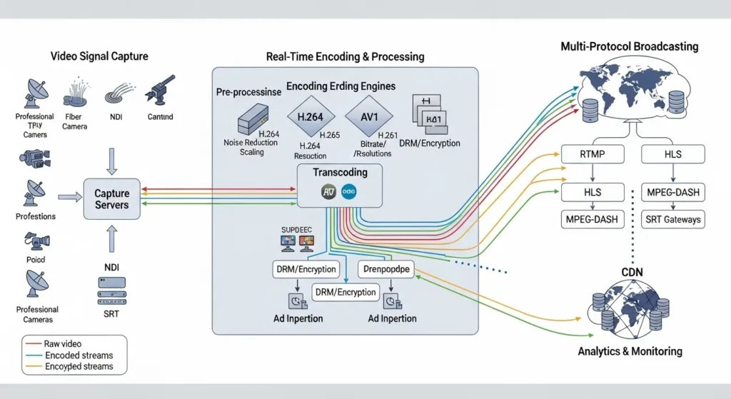 How IPTV Encoders Work in Modern Streaming Infrastructure IPTV encoder over 2500
