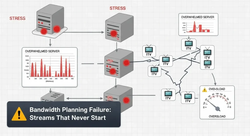 Inadequate Bandwidth Planning hd professional iptv encoder encoders
