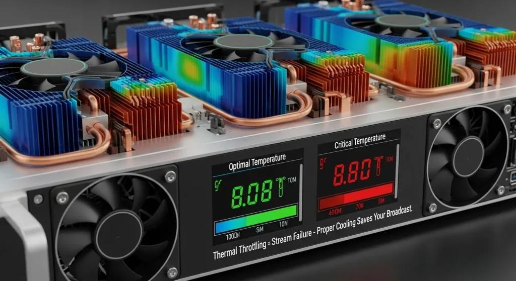 Poor Heat Management Leading to Performance Throttling IPTV Encoder.
