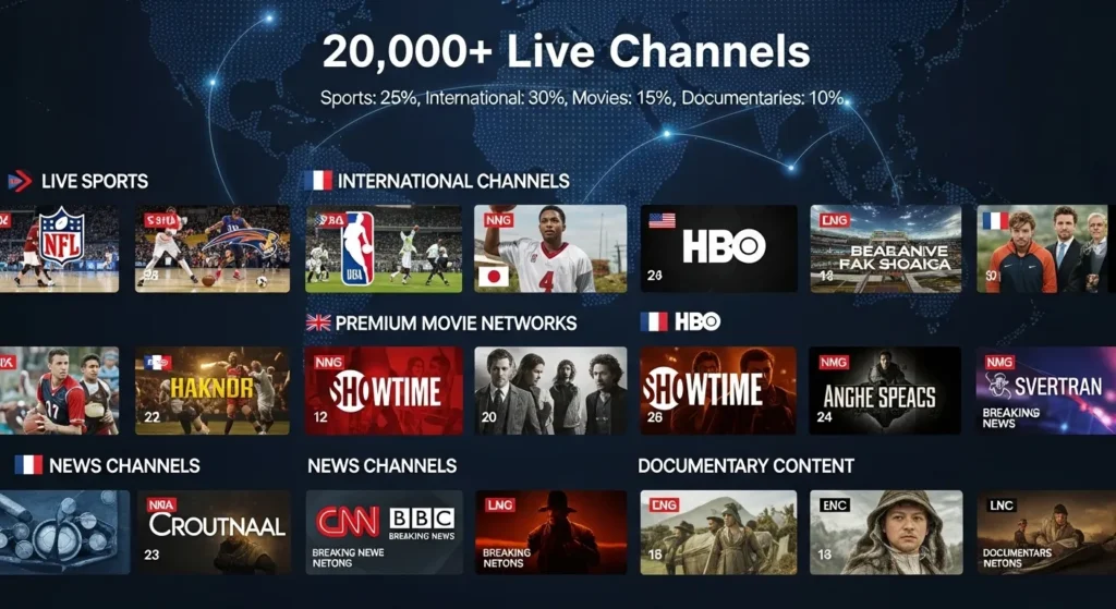 Reason 1 Extensive Channel Lineup for Every Interest Best IPTV