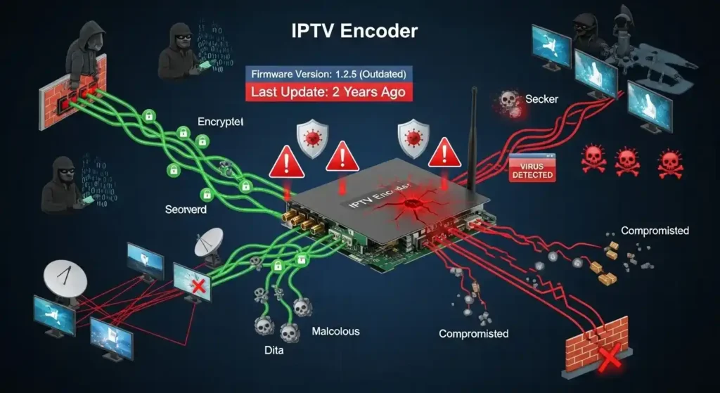 Skipping Firmware and Security Updates IPTV encoder