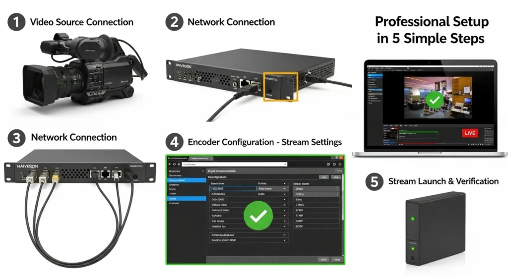 Step-by-Step Setup Instructions IPTV encoder