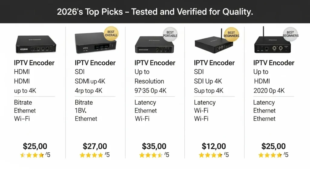Top 5 IPTV Encoders Under 700$