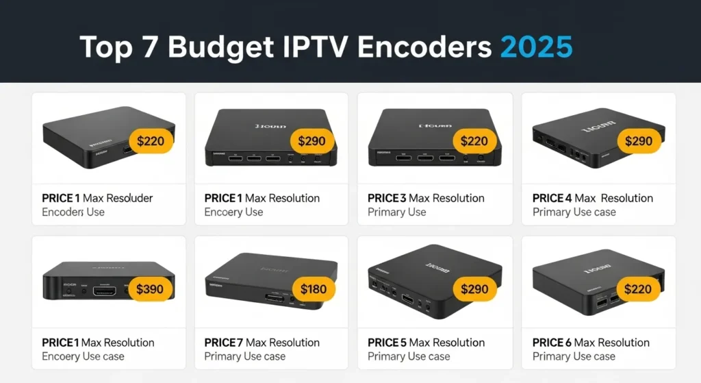 Top 7 IPTV Encoders Under 500 $ in 2025