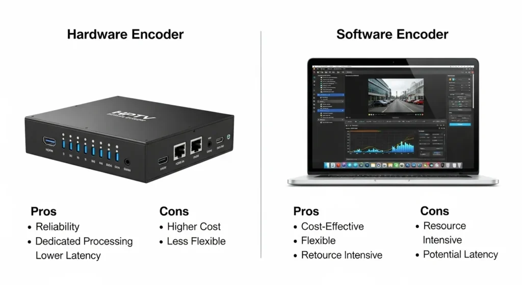Understanding IPTV Encoders Hardware vs Software Solutions IPTV encoder encoders