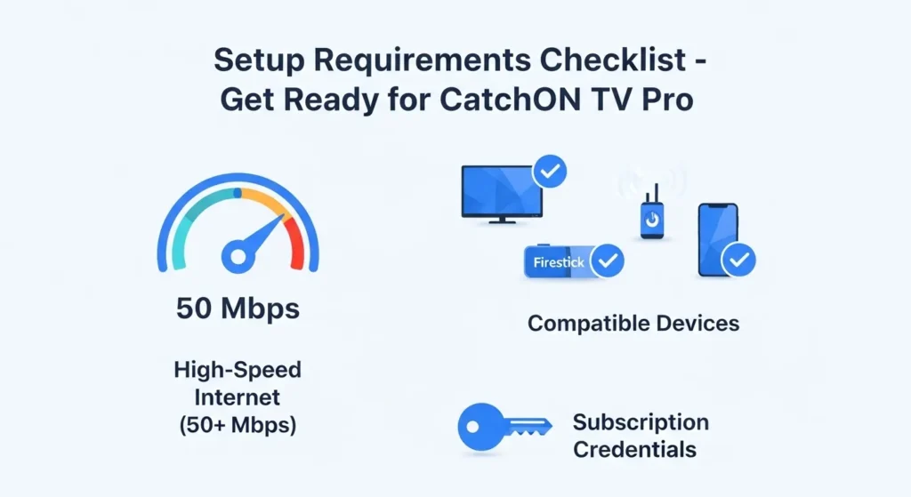 What You Need Before Starting Catchon TV Pro