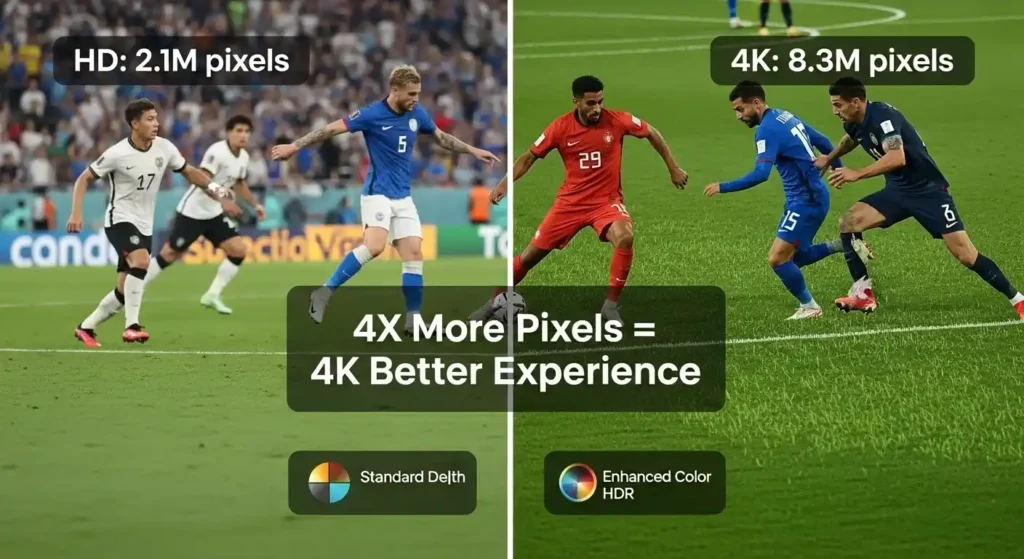 Advantages of 4K Live IPTV Over Standard IPTV