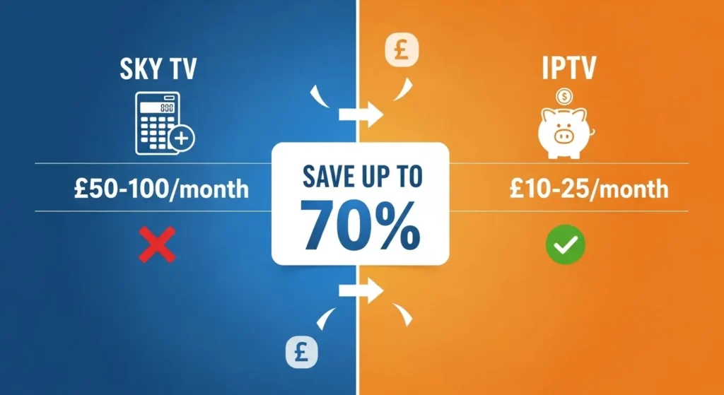 Affordable Packages Compared to Cable & Satellite United Kingdom IPTV