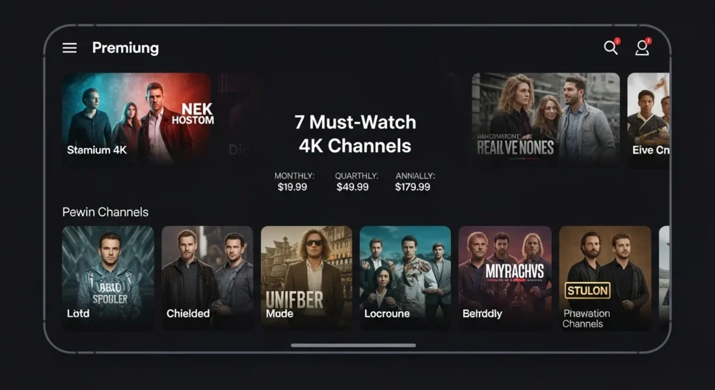 Best 4K Live IPTV Channels & Packages