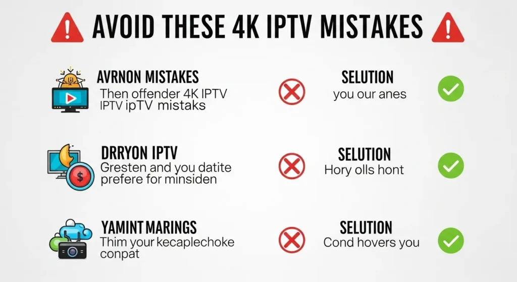 Common 4K IPTV Streaming Mistakes to Avoid
