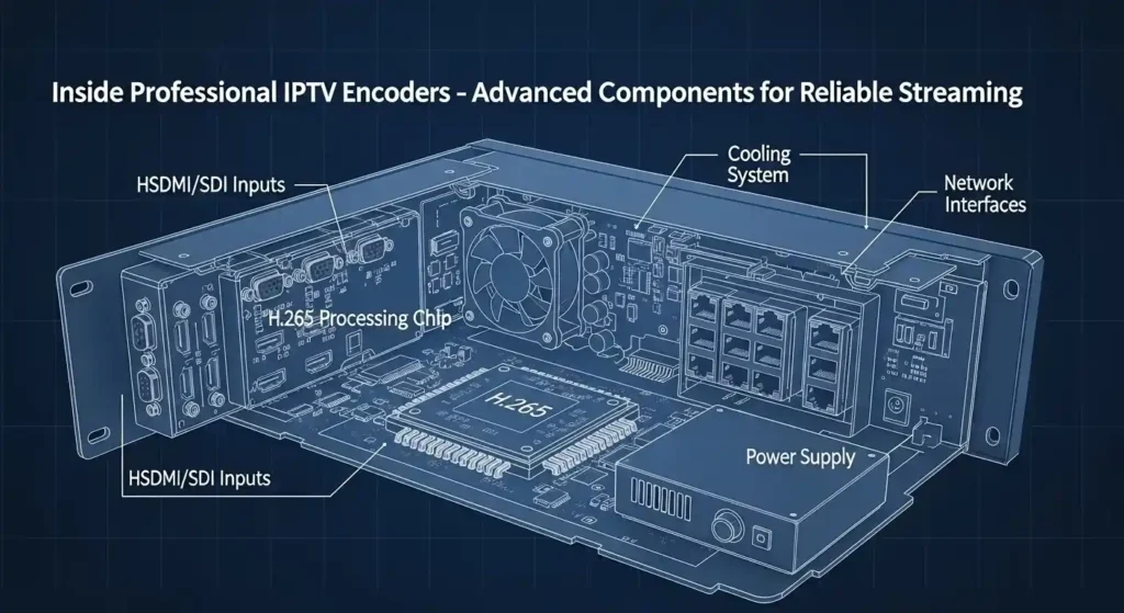 Core Components of High-End IPTV Encoders IPTV encoder over 1500