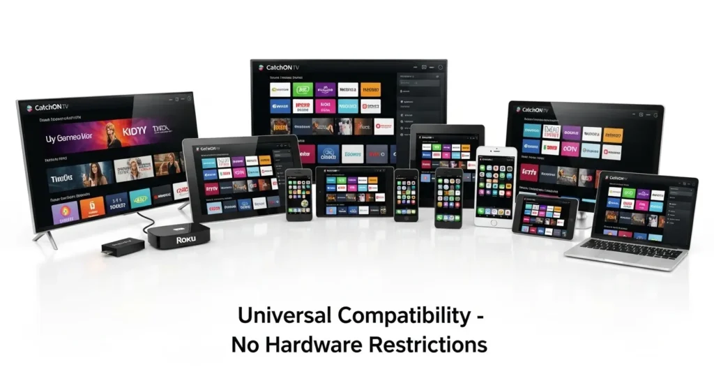 Easy Device Compatibility Everywhere Catchon TV IPTV