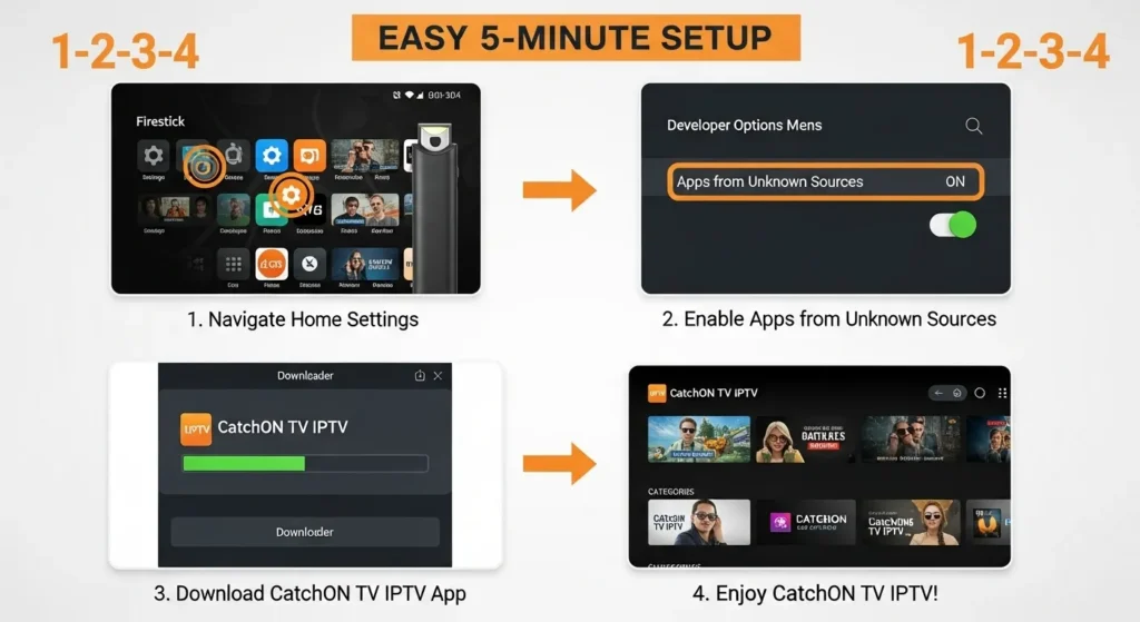 Firestick IPTV Installation CatchON TV IPTV