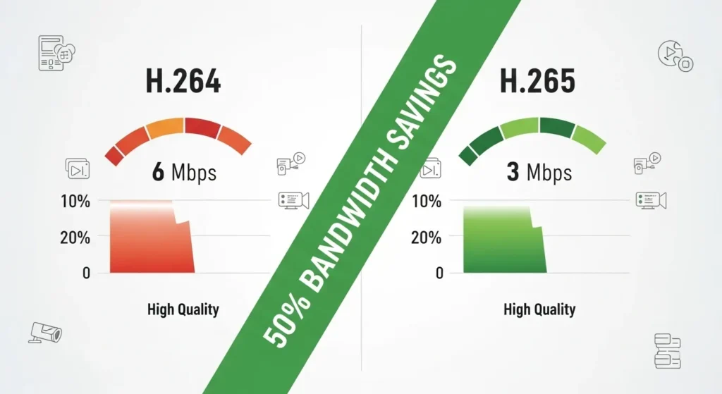 H.265 vs H.264 Efficiency HEVC IPTV Encoder