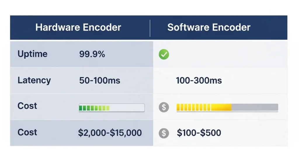Performance Benchmarks & Comparisons HEVC IPTV Encoder