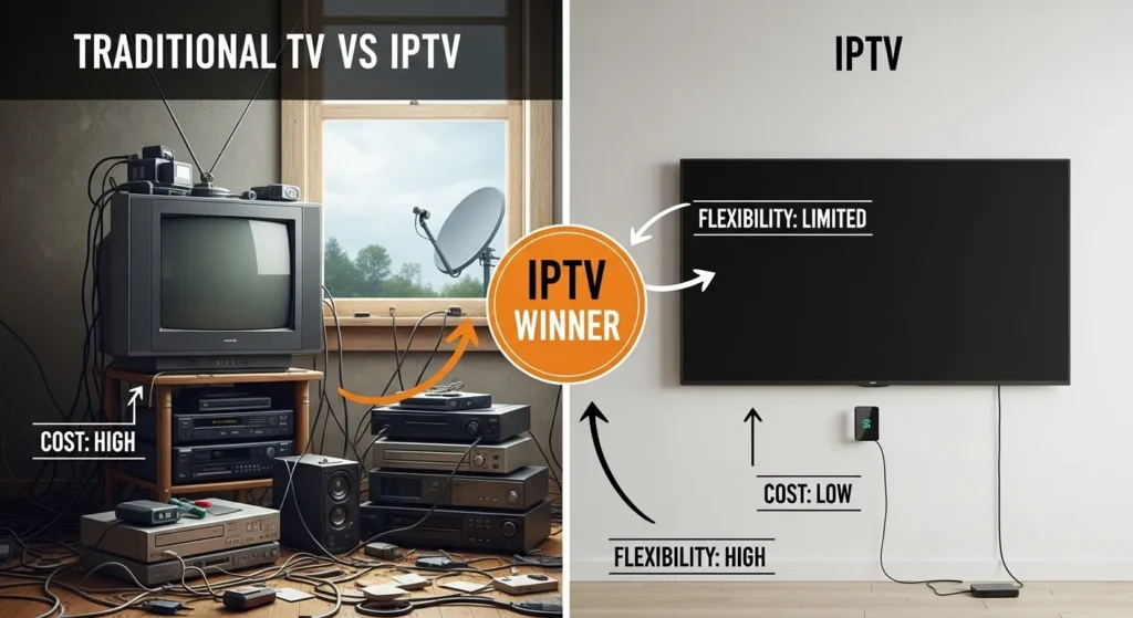 United Kingdom IPTV vs Traditional TV